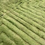 Moroccan Berber rug, Beni Ouarain, khaki green, 3.02 x 2.12 m