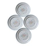Assiettes à dessert vintage porcelaine Country Basket collection made in Ja