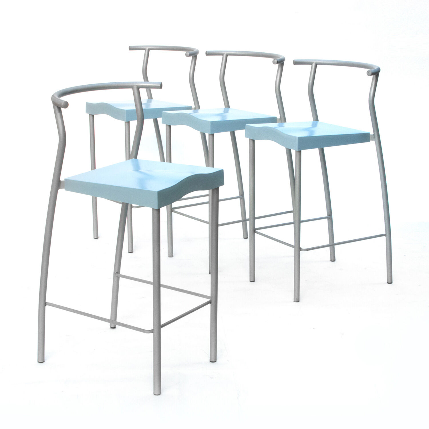 4 high stools "HI GLOB" by Philippe Starck, Kartell edition