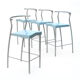 4 high stools "HI GLOB" by Philippe Starck, Kartell edition