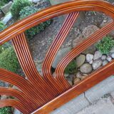 Vintage rattan headboard