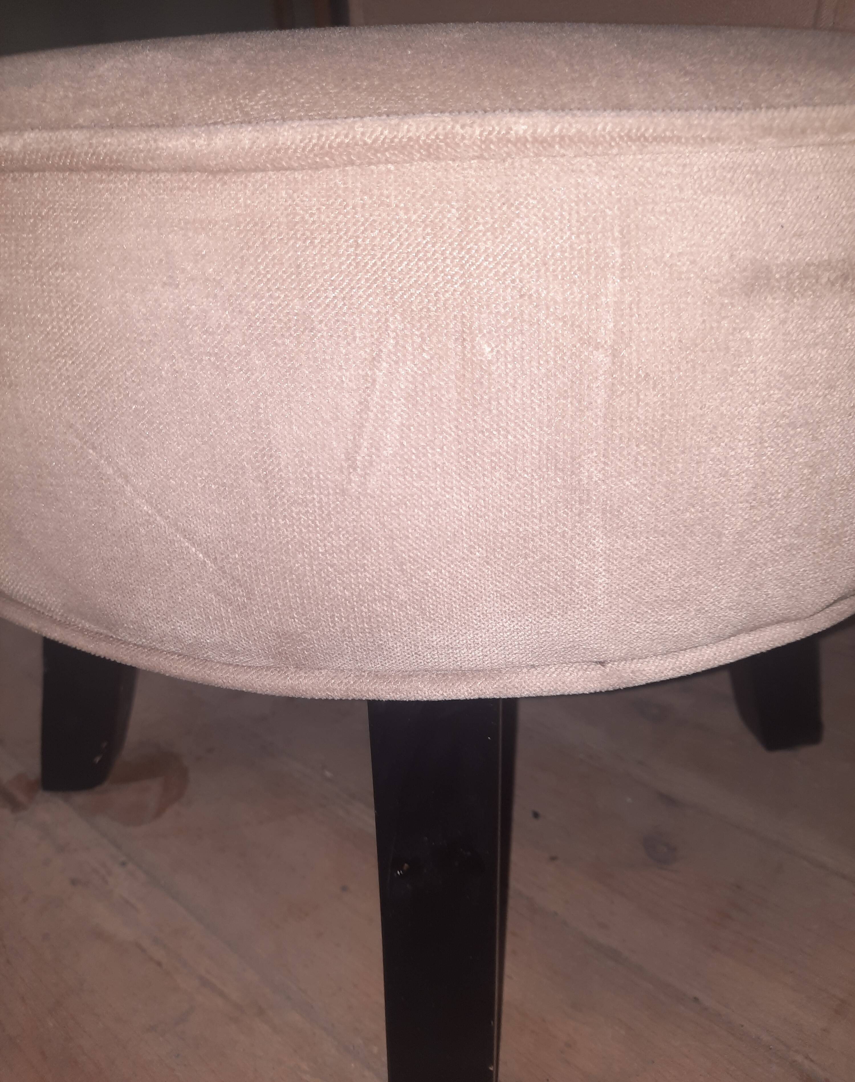 Velvet dressing table chair