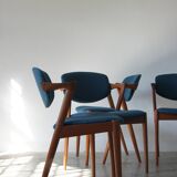 Teak Model 42 Chairs by Kai Kristiansen for Schou Andersen, Set of 6