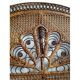 Headboard rattan peacock