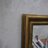 Albert krüger (1885-1965), scandinavian painting, 1930s , framed