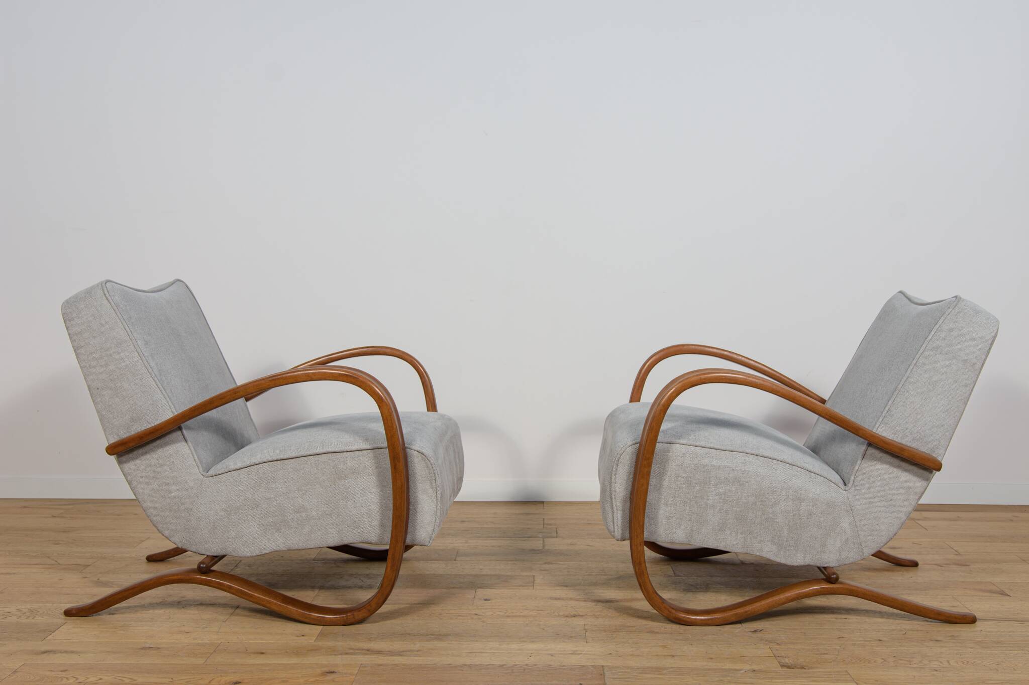 Model H-269 Lounge Chairs by Jindřich Halabala for UP Závody, 1950s, Czecho