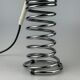 60s 70s table lamp ball lamp spring chrome metal space age design