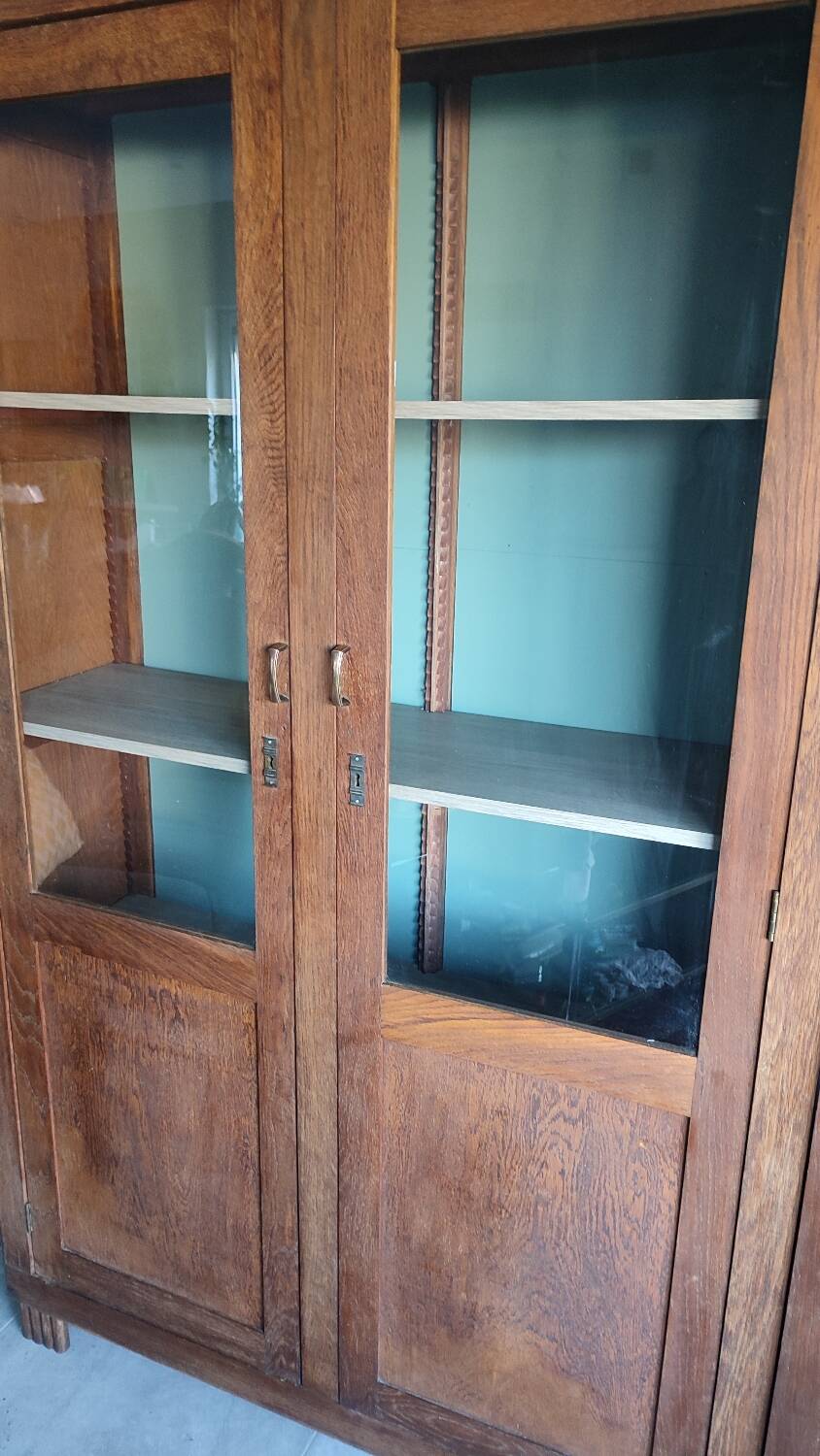 Glass-fronted Parisian wardrobe