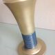 Blue and gold tulip vase in enamelled art deco style / 30s-40s