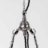 10" Chrome Holophane 'Stiletto' Chandelier