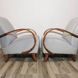 Fauteuils par Jindrich Halabala, 1940s, Set de 2