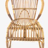 Van Rohe Noordwolde rattan chair, 1960
