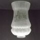 French Vintage Victorian Style White Opaque Patterned Glass Shade 0142
