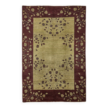 Turkish Handknotted Wool Oushak Rug 182 cm x 271 cm