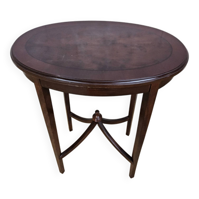 Table d'appoint / table basse en bois vintage de style édouardien