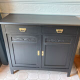 Art-deco period oak commodus