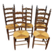 Lot de 5 chaises de salle à manger picarde