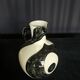 Black & white ceramic pitcher