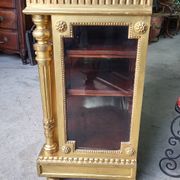 Louis xvi display cabinet in gilded wood