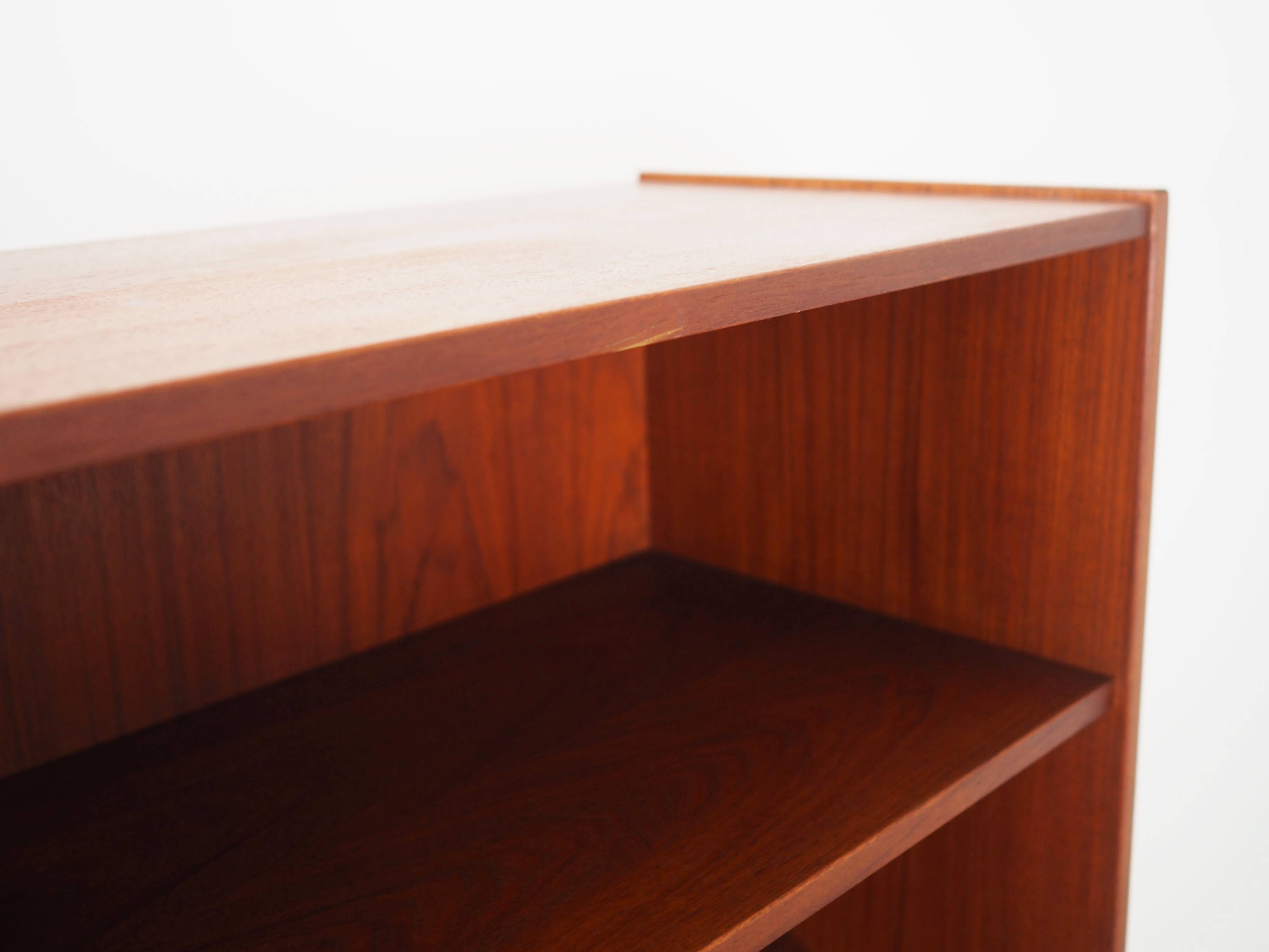 Teak bookcase, Danish design, 1970s, production: Denmark