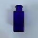 Flacon cadex en verre bleu cobalt