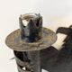Pair of Brutalist Wrought Iron Eagle Wall Sconces