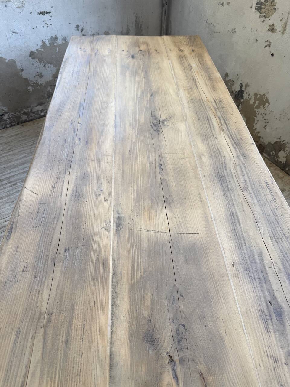 1950s pine farmhouse table 220cm