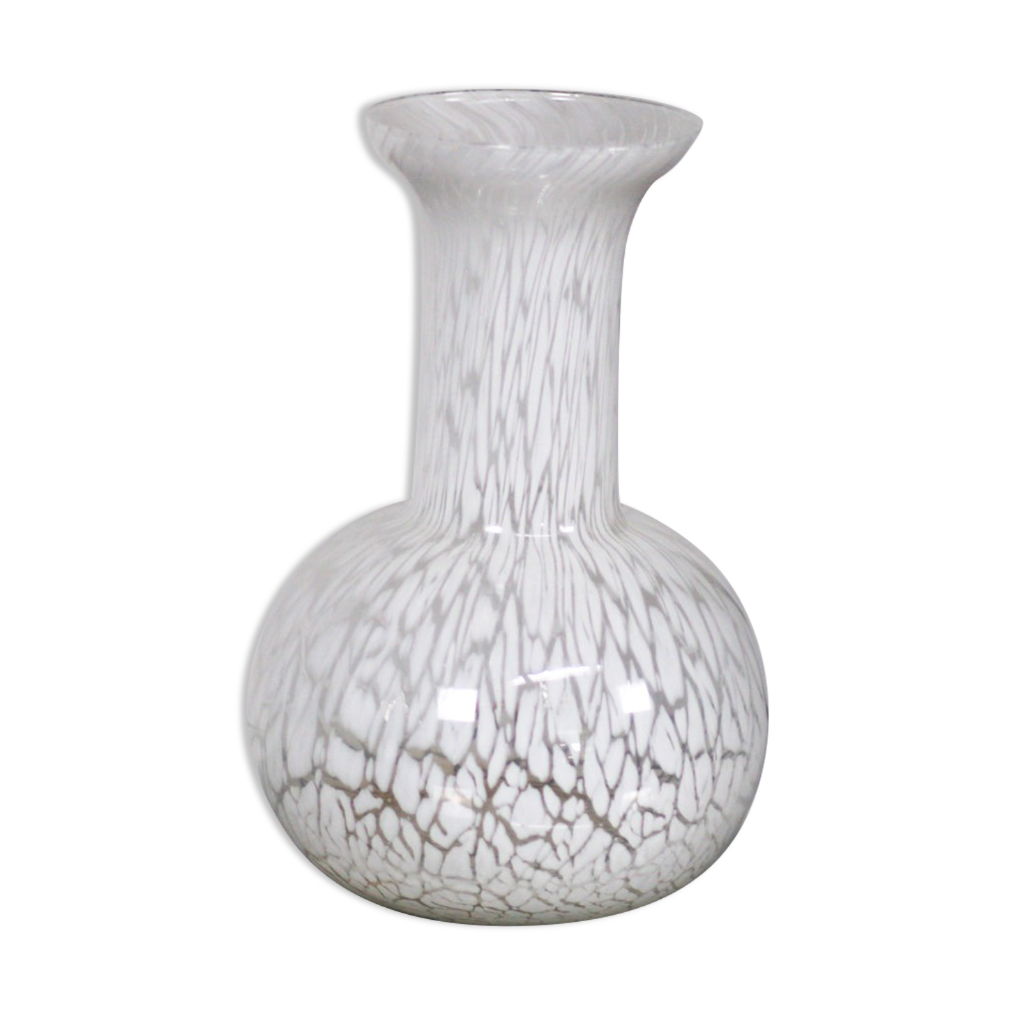 Harlequin Murano glass vase