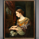 Le tableau « Jeune fille jouant de l’orgue »