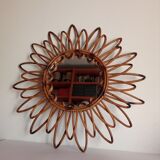 Vintage bamboo mirror