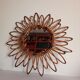 Miroir en bambou vintage 57cm