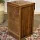 English Art Deco bedside table from the 1950s in walnut.
