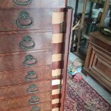 Semainier en acajou ou serre papiers