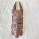 5 small African masks, tribal art, wood carving