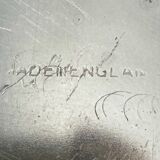 Silver metal ramekin with glass insert, ribbons, bows