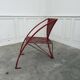 Fauteuil design rouge 1950