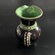 Small brown and celadon pearl pitcher