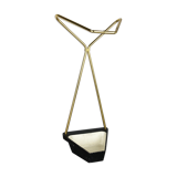 Porte-parapluie en métal laiton moderniste Bauhaus Allemagne années 1950