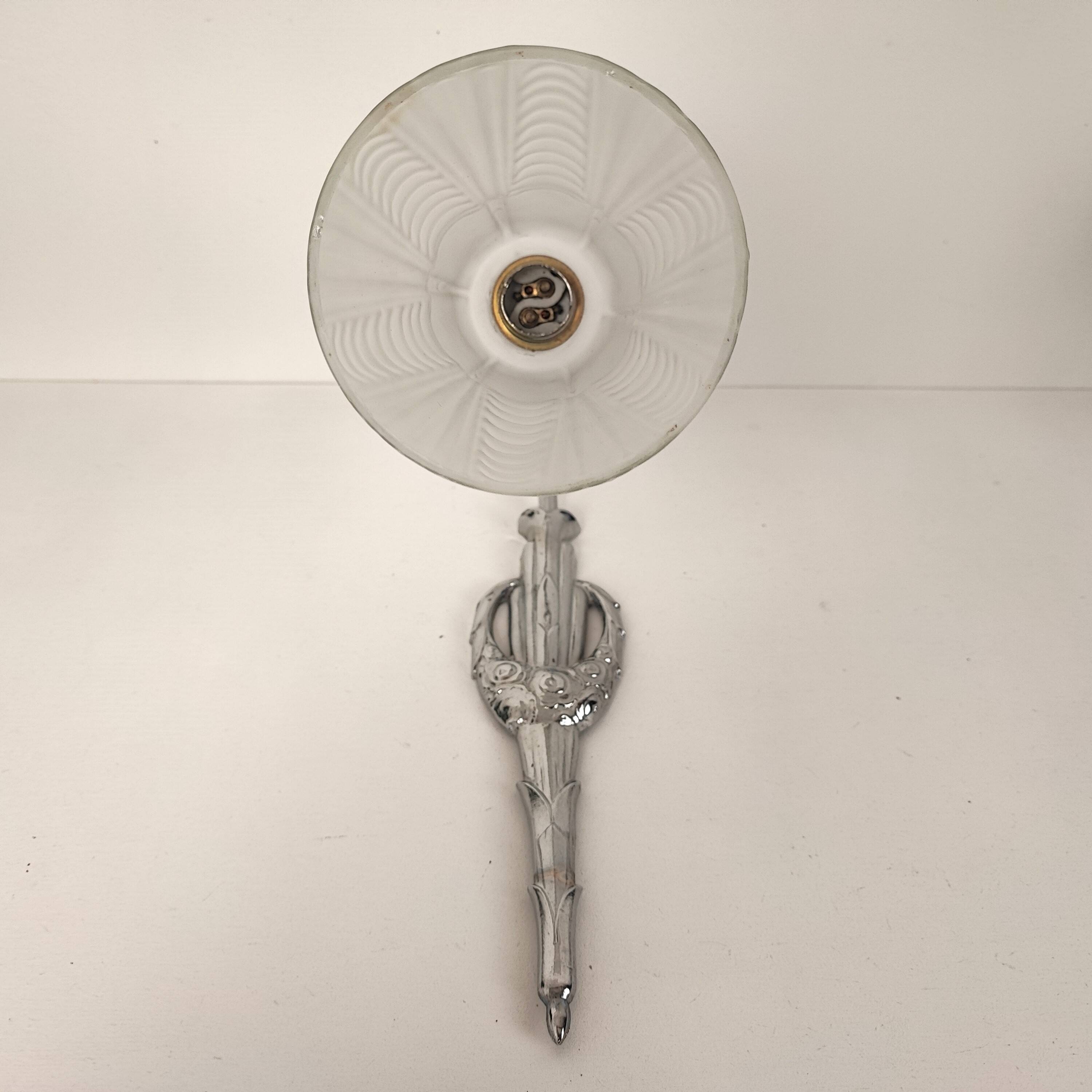 Pair of Art Deco wall lights