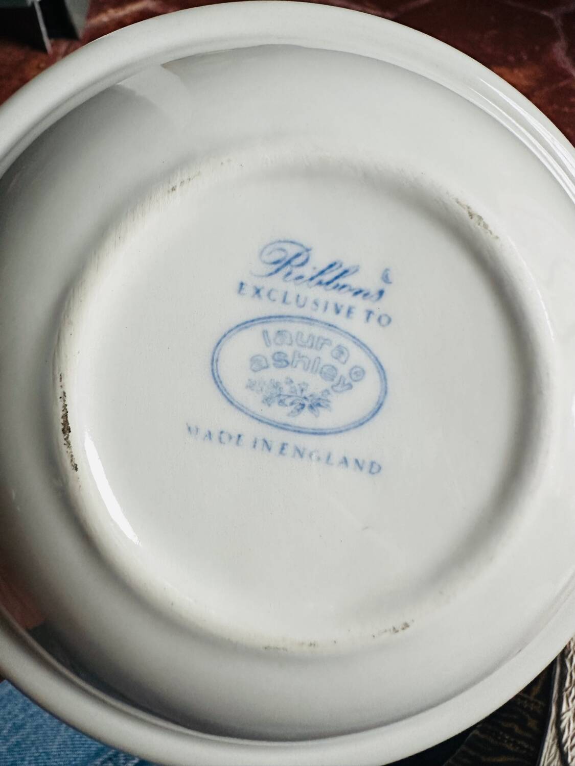 Laura Ashley Antique Soap Dish Pair