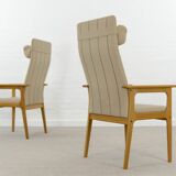 Pair of danish highback chairs by domus danica