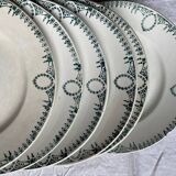 6 Saint Amand Dessert Plates Nouvelles Usines Céramiques du Nord