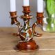Candlestick three ceramic branches Vallauris the 1950s vintage