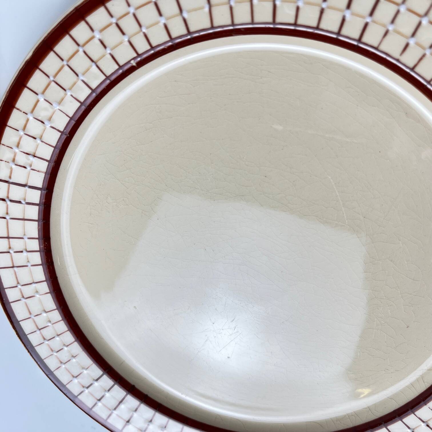 6 Longchamp dessert plates, "Colmar" model, 1950/70