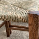Two-tone straw chairs 1950