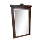 Old wood mirror and decor