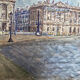 Bunyan rebecca -place de la concorde - aquarelle et feutre - xx éme - 45x48 cm