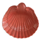 Large pink shell dish Made in Italy vintage