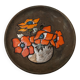 Decorative ceramic plate handmade country decoration