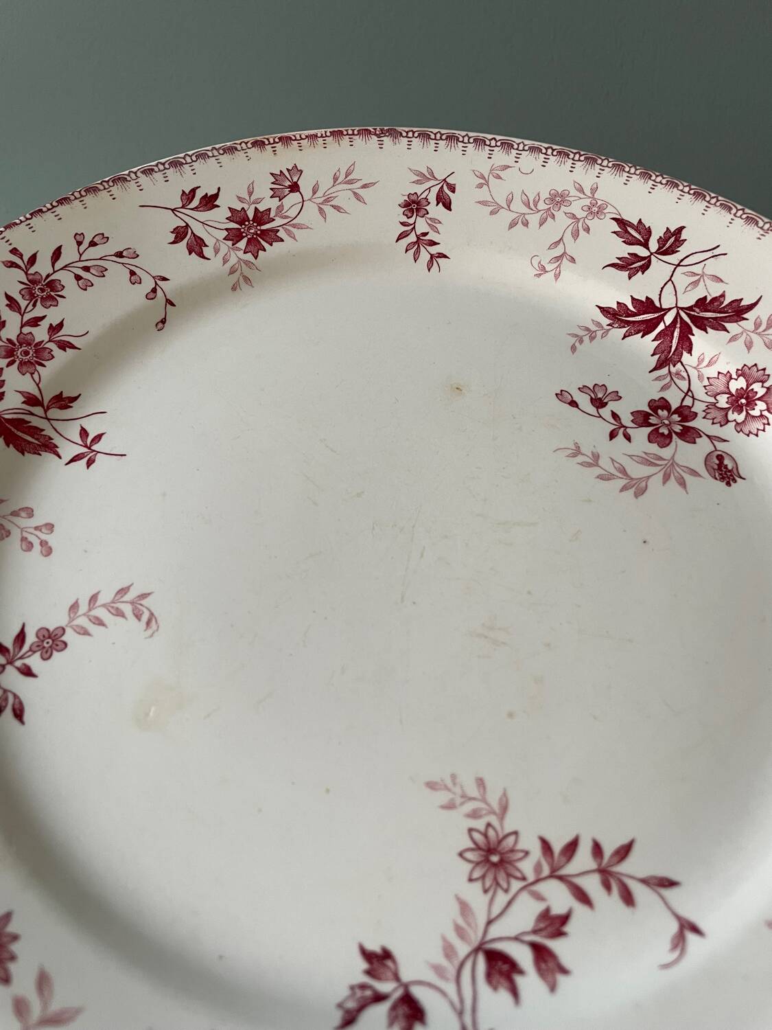 Series of 10 flat plates Terre de Fer Poincelet-Masquelier
